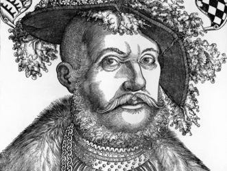 Porträt des Herzogs Ulrich von Württemberg, Holzschnitt von Hans Brosamer, um 1540
