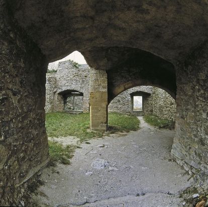 Hohentwiel Fortress Ruins, passage to the courtyard