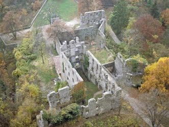 Festungsrunie Hohentwiel, Luftbild 