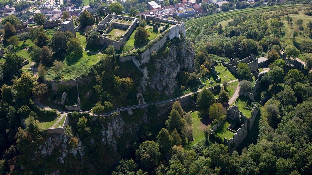 Festungsruine Hohentwiel, Luftansicht obere Festung