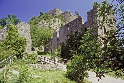 Ruines du château-fort de Hohentwiel, Ruine de la forteresse dans la verdure