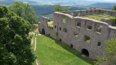 Hohentwiel Fortress Ruins, View of the fortress ruins