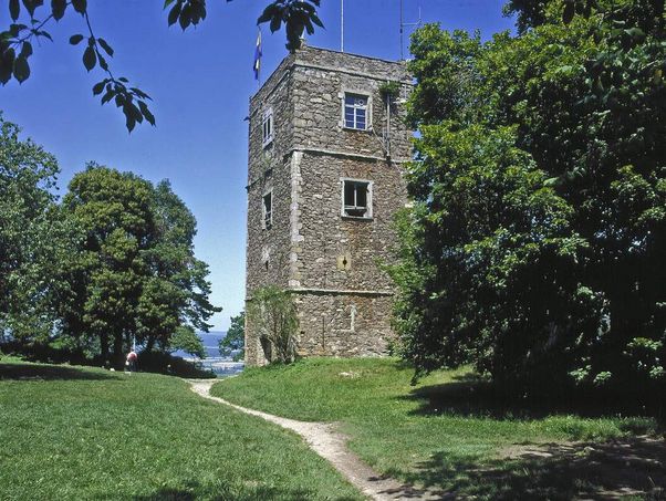 Festungsruine Hohentwiel, Blick auf den Kirchturm