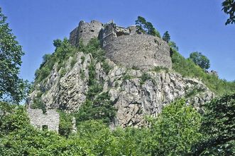 Das Rondell Augusta der Festungsruine Hohentwiel