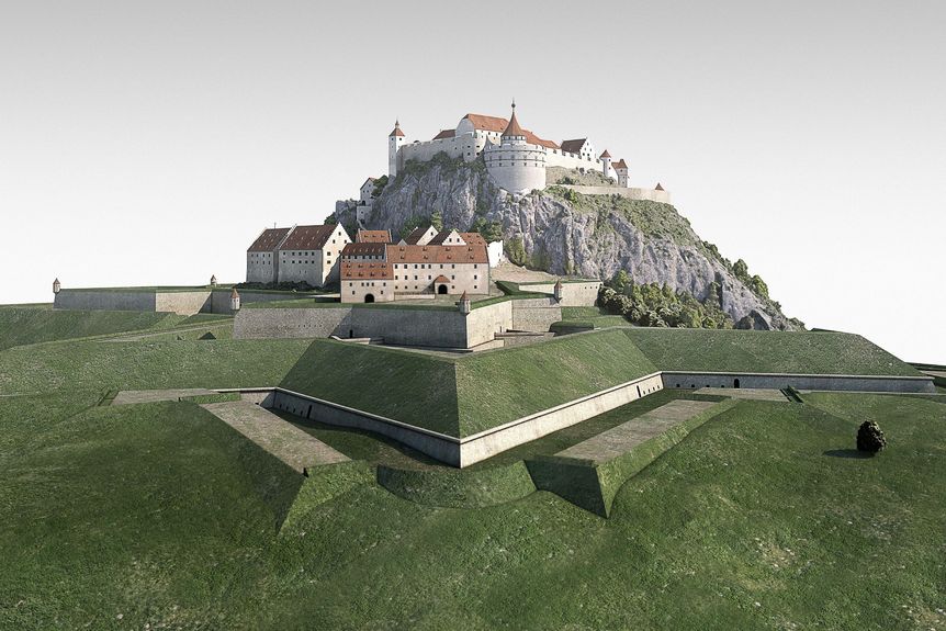 Digitales Gesamtmodell der Festungsruine Hohentwiel 